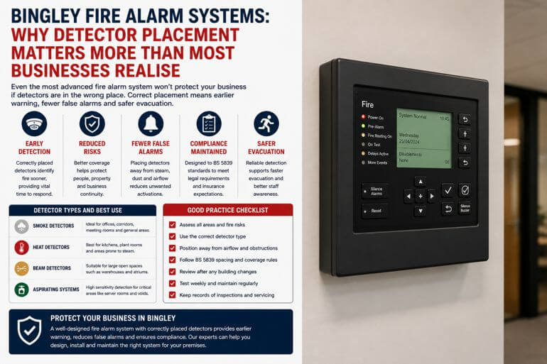 Bingley Fire Alarm Systems: Why Detector Placement Matters More Than Most Businesses Realise